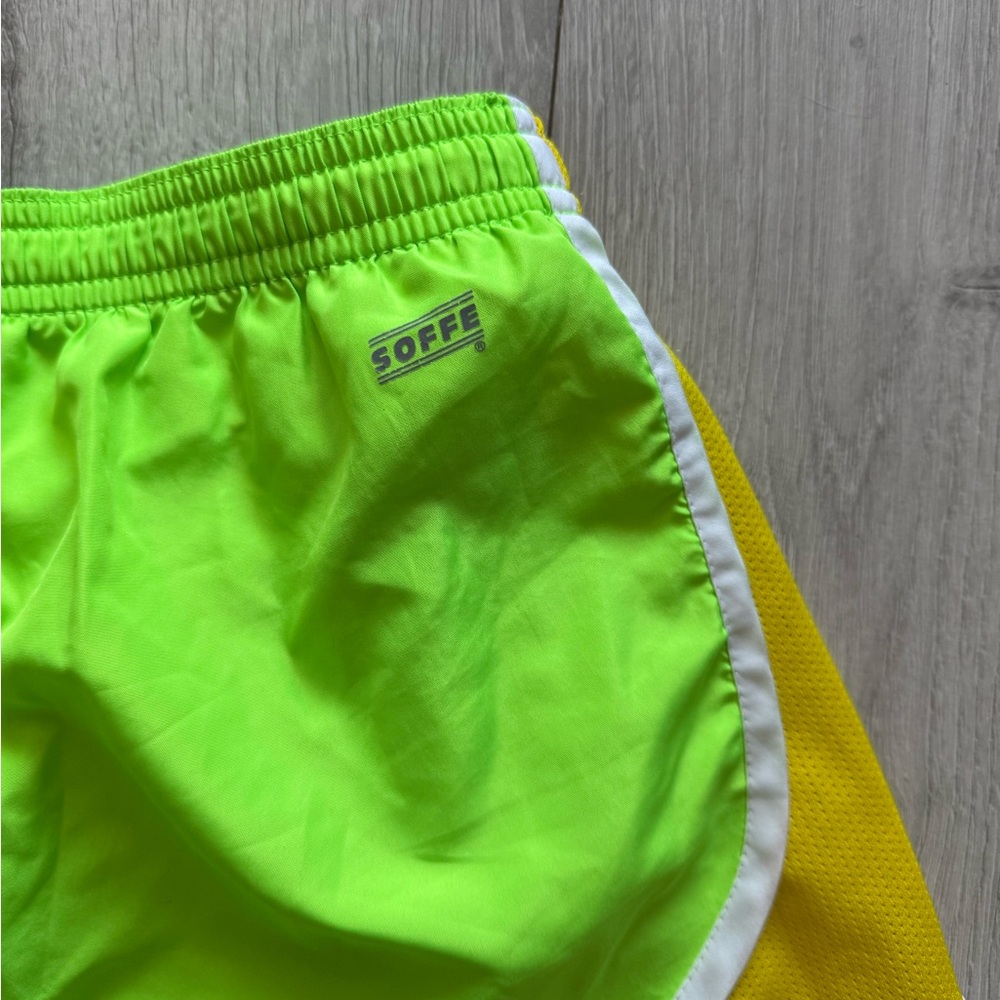 Soffe Women's Neon Athletic Shorts with Iowa Hawkeye Logo - Size M - Picture 4 of 5